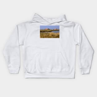 Saline ponds in Valli di Comacchio Kids Hoodie